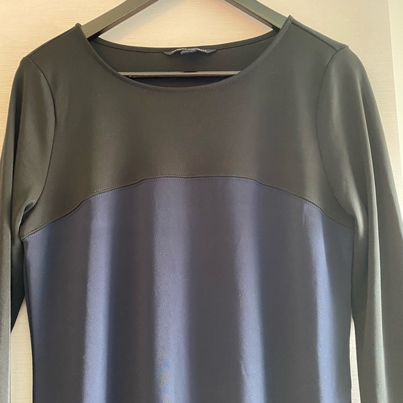 Banana Republic Black & Navy Mini Dress - Picture 3 of 8